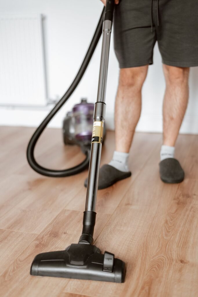 Vacuuming Floor