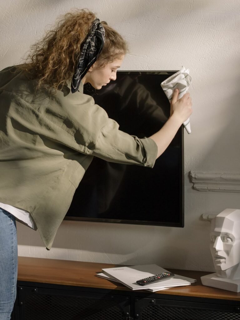 How To Clean A Flat Screen TV - Sweepsouth